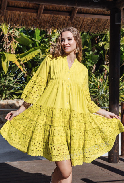 Tunikakleid Gelb 5065 F FRESH COTTON